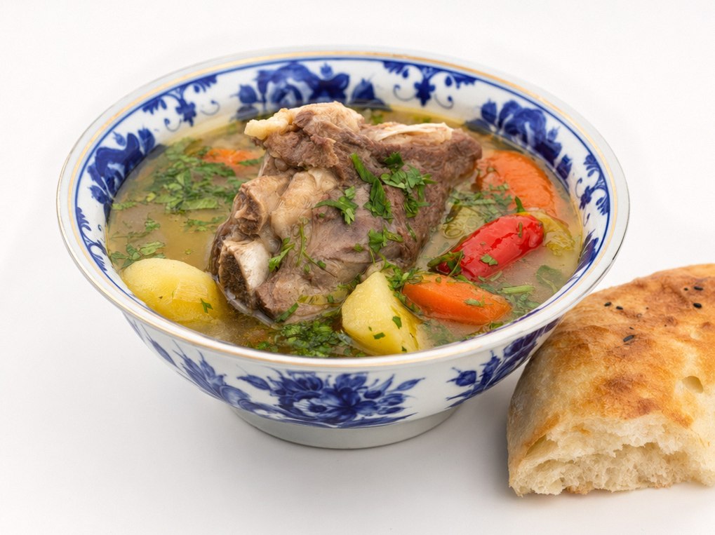 ️ Шурпа узбекская в чугунке - казанская версия 1960-х